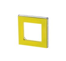 ABB Levit Жёлтый / дымчатый чёрный Рамка 1-ая  3901H-A05010 64W  2CHH015010A6064  ABB