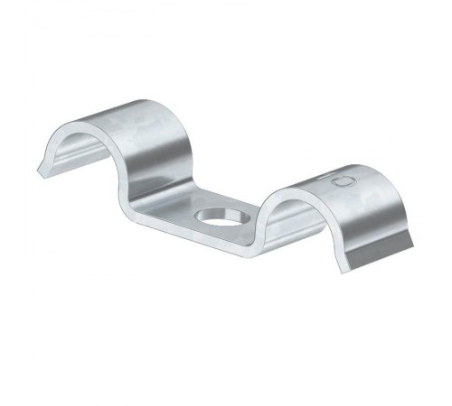 Крепежная скоба металл. двойная, однолапковая 20mm (1015 D 20 G)  1009485  OBO Bettermann