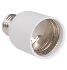 Переходник Е27-Е40 пластик белый, индивидуальный пакет ПР27-40-К02  EPR13-01-01-K01  IEK