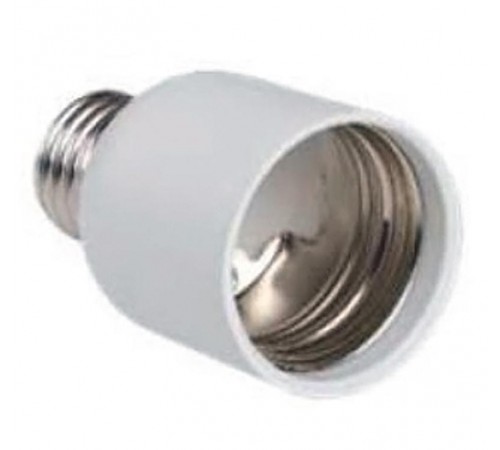 Переходник Е27-Е40 пластик белый, индивидуальный пакет ПР27-40-К02  EPR13-01-01-K01  IEK