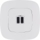 Valena ALLURE Белый Зарядное устройство с 2-мя USB-разьемами тип С-тип С 240В/5В 3000мА С лицевой панелью  755345  Legrand