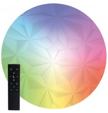 Светильник светодиодный стационарный с пультом 90W, Max. 8910Lum, 3000К-6400K, AL7800 Lunar glow RGB (45438.45.90.77RGB)  41747  FERON