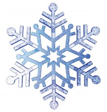 Елочная фигура "Снежинка резная", 81 см, цвет синий  502-383  NEON-NIGHT