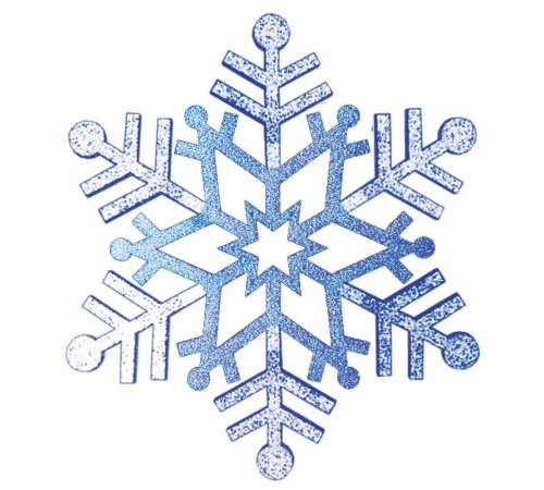 Елочная фигура "Снежинка резная", 81 см, цвет синий  502-383  NEON-NIGHT