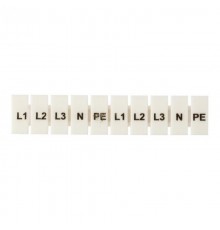 Маркеры для JXB-ST 2,5 с символами "L1, L2, L3, N, PE" (100 шт.) EKF PROxima  zb-st-2.5-L-1-3  EKF