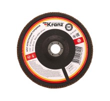 Круг лепестковый торцевой, P40, 180х22,2мм  KR-90-0021  Kranz