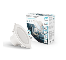 Светильник светодиодный пылевлагозащищенный для ЖКХ круг Белый 9W,126x126x54, O95мм, 4000K, 740 Lm, шаг.диммирование 100-50-15%  927420209-S  Gauss