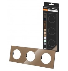 Рамка тройная бронза, стекло, "Байкал"   SQ1819-0404  TDM