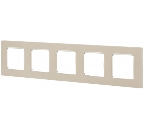 Рамка для розеток и выключателей  Серия 12 12-5205-02 на 5 постов, Классик, слоновая кость  Б0067714  ЭРА