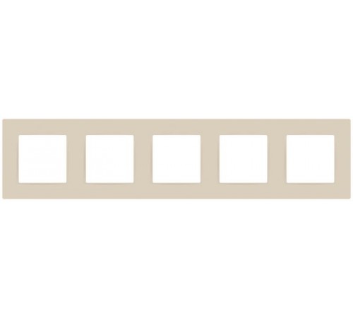Рамка для розеток и выключателей  Серия 12 12-5205-02 на 5 постов, Классик, слоновая кость  Б0067714  ЭРА
