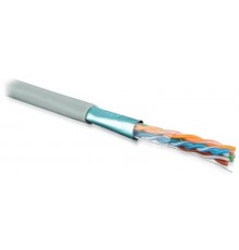 Кабель витая пара FUTP4-C5E-S24-IN-PVC-GY-305 (305м) экран.F/UTP,кат.5e,4п.(24AWG),одн.(solid),экран-фольга,PVC,-20°C-+75°C,сер.  42052  Hyperline