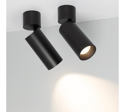 Светильник SP-POLO-SURFACE-FLAP-R65-8W Warm3000 (BK-BK, 40 deg)  027530  Arlight