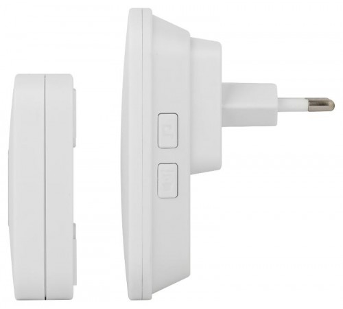 Звонок дверной C98 беспроводной, от сети, белый, 60 мелодий  Б0054089  ЭРА