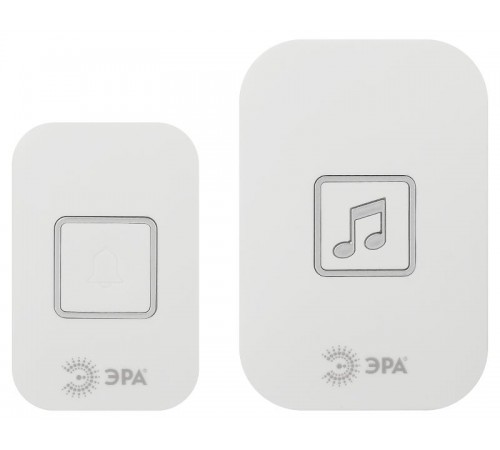 Звонок дверной C98 беспроводной, от сети, белый, 60 мелодий  Б0054089  ЭРА