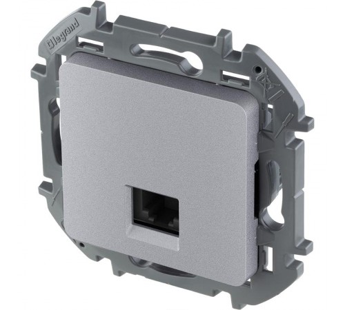 Inspiria Алюминий Розетка телефонная RJ11 С/У без рамки  673822  Legrand