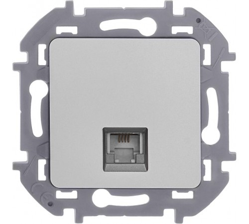 Inspiria Алюминий Розетка телефонная RJ11 С/У без рамки  673822  Legrand