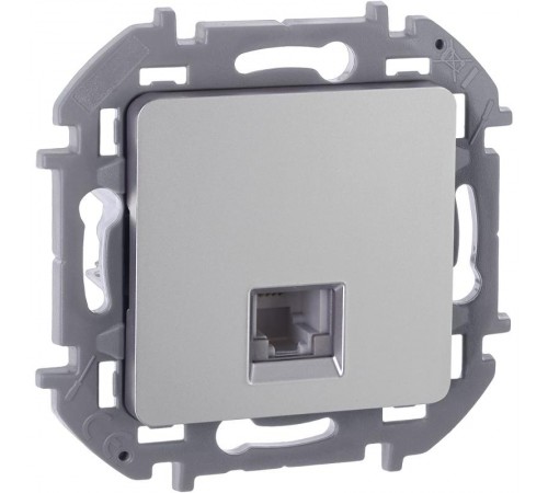 Inspiria Алюминий Розетка телефонная RJ11 С/У без рамки  673822  Legrand