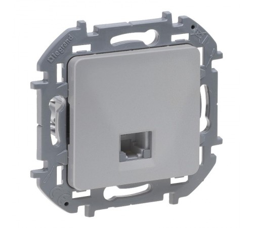 Inspiria Алюминий Розетка телефонная RJ11 С/У без рамки  673822  Legrand