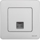 Inspiria Алюминий Розетка телефонная RJ11 С/У без рамки  673822  Legrand