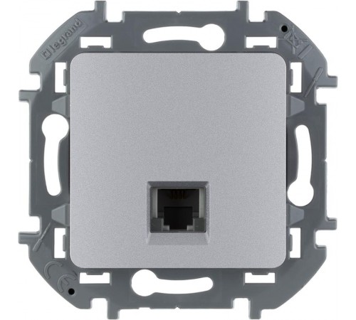 Inspiria Алюминий Розетка телефонная RJ11 С/У без рамки  673822  Legrand
