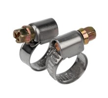 Хомут-стяжка кабельная стальная червячная 8-12 мм, упаковка 50 шт.  07-0608  REXANT