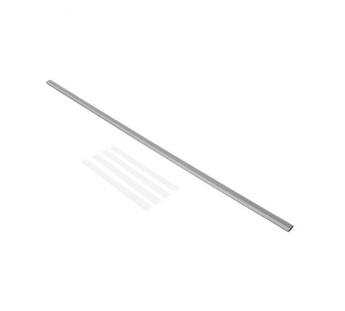 Корпус колонны Ovaline алюминиевый с крышкой из пластика, высота 3,2 метра, цвет алюминий  653055  Legrand