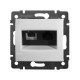 Valena Белый Розетка двойная комп.(RJ45) 1-ая 5 кат UTP + ТЛФ 1-ая (RJ11)  770080  Legrand