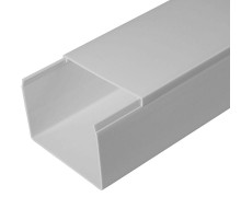 Кабель-канал серый RAL 7035 80х60 (18м/уп) 2-й замок в п/э   PR03.0080  ПРОМРУКАВ