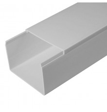 Кабель-канал серый RAL 7035 80х60 (18м/уп) 2-й замок в п/э   PR03.0080  ПРОМРУКАВ