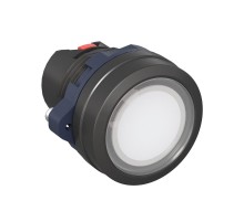 Головка кнопки плоская прозрачная с  фиксацией, белая  M22P-FLLWP  DKC