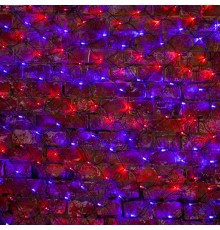 Гирлянда "Сеть" 2,5х2,5м, черный ПВХ, 432 LED Красные/Синие  215-033  NEON-NIGHT
