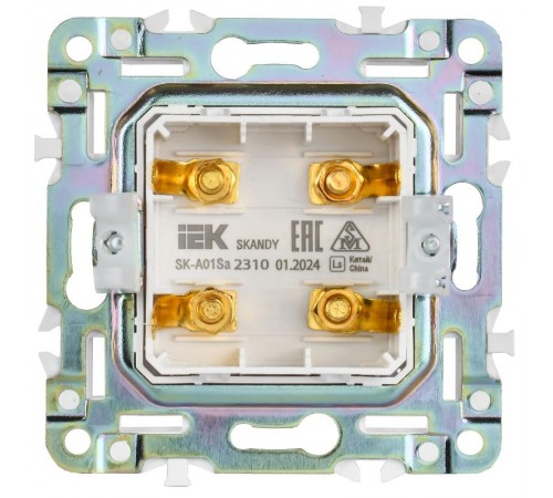SKANDY Аудиорозетка 4-местная SK-A01Sa песочный  SK-S40-K98  IEK