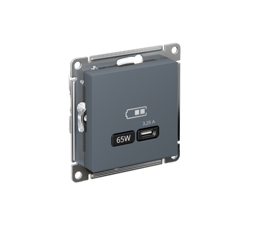 AtlasDesign Грифель USB Розетка тип-C 65W высокоскоростной заряд QC PD  ATN000727  SE