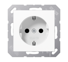 Штепсельная розетка SCHUKO 16А / 250В, пружинные зажимы; дюропласт; белый; A500  A1520WW  Jung