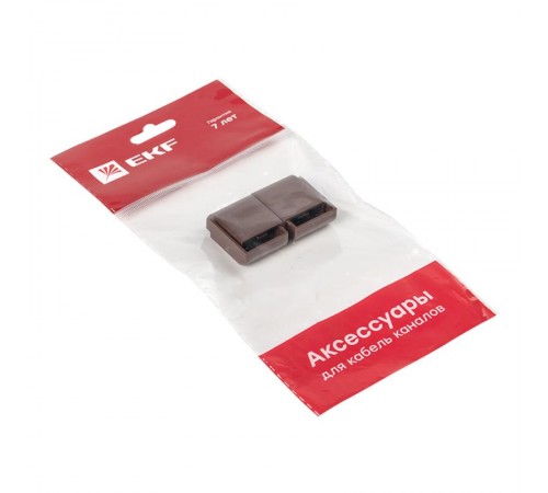 Заглушка (20х10) (4 шт) Plast EKF PROxima  под темное дерево    ecd-20-10x4   EKF 