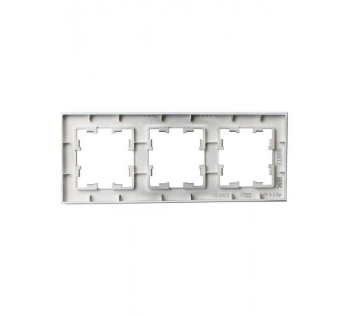 BRITE Рамка 3-ая РУ-3-2-Бр стекло маренго матовый  BR-M32-G-31-K35  IEK