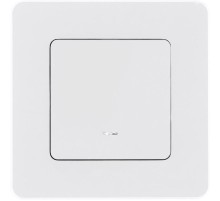 Inspiria Белый Выключатель 1-клавишный с подсветкой С/У без рамки  673610  Legrand