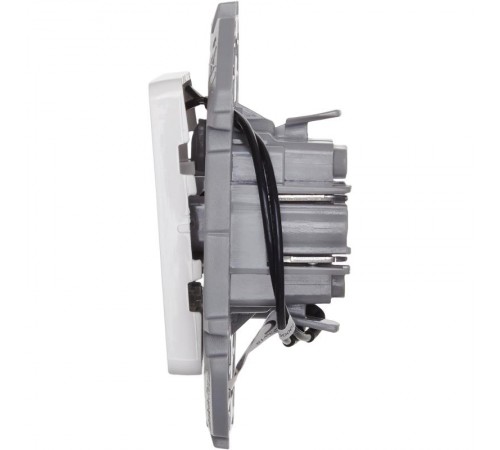 Inspiria Белый Выключатель 1-клавишный с подсветкой С/У без рамки  673610  Legrand