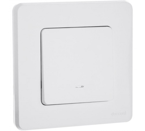 Inspiria Белый Выключатель 1-клавишный с подсветкой С/У без рамки  673610  Legrand