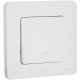 Inspiria Белый Выключатель 1-клавишный с подсветкой С/У без рамки  673610  Legrand