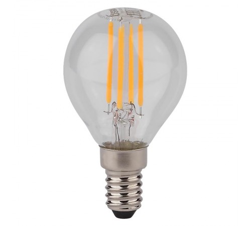 Лампа светодиодная филаментная LED STAR Classic P 4W, прозрачная колба, Е14 LEDSCLP40 4W/827 230V FIL E14 FS1  4058075068377  Osram