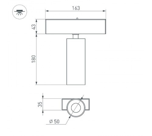 Светильник MAG-SPOT-45-R65-18W Day4000 (BK, 36 deg, 24V) (Arlight, IP20 Металл, 3 года)  033086  Arlight