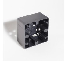 Коробка накладная квадратная на 1 пост, 86х86 (антрацит)  201321  SPL