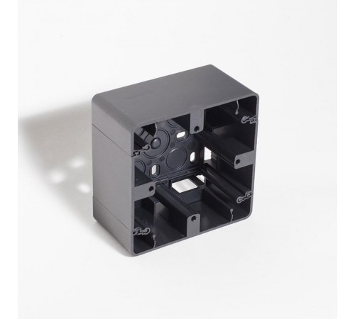 Коробка накладная квадратная на 1 пост, 86х86 (антрацит)  201321  SPL