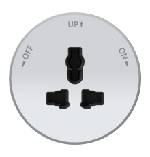 MultiTrack Розетка универс. круглая 13А/250В Белый  MTK13002W  SE