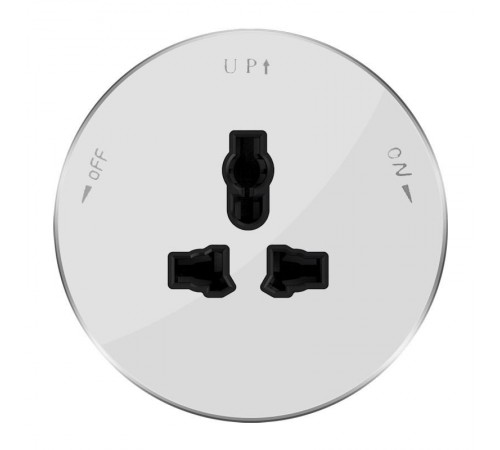 MultiTrack Розетка универс. круглая 13А/250В Белый  MTK13002W  SE