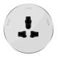 MultiTrack Розетка универс. круглая 13А/250В Белый  MTK13002W  SE
