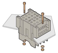 Блок TF-D-VA Клеммный для цепей напряжения, не размыкаемый, полуутопленный монтаж, зажим под болт  1SNA166746R0100  TE
