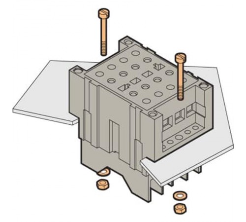 Блок TF-D-VA Клеммный для цепей напряжения, не размыкаемый, полуутопленный монтаж, зажим под болт  1SNA166746R0100  TE