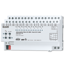 Актуатор жалюзи 8 групп AC 110 - 230 В, 4 группы DC 12 - 48 В, монтаж на DIN-рейку, 8 модулей; KNX  2508REGHE  Jung
